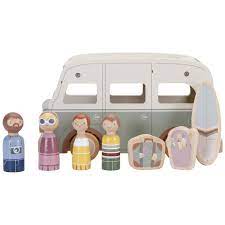Vintage Campervan Incl 4 Figurines