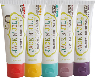 jack n' jill - baby toothpaste natural vegan banana flavour 50g - swanky boutique malta