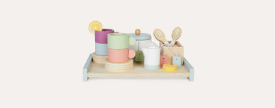 Kids Concept - Tea Set Wooden 21 Pieces - Swanky Boutique