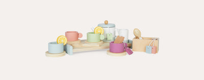 Kids Concept - Tea Set Wooden 21 Pieces - Swanky Boutique