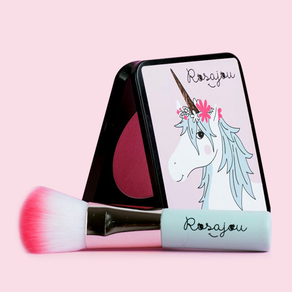 rosajou - Makeup Blush with Mirror - Pink - swanky boutique malta