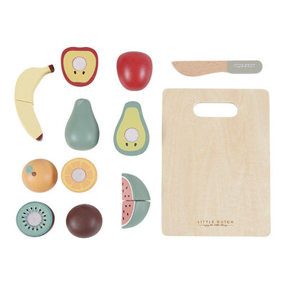 Little Dutch - Play Food Cutting Fruit incl Board - Swanky Boutique