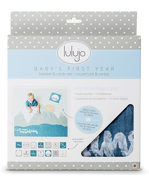 First Year Kit - Milestone Swaddle + 14 Cards - &