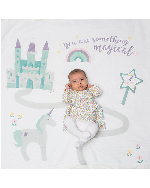 lulujo - First Year Kit - Milestone Swaddle + 14 Cards - &