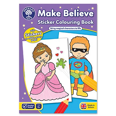 orchard toys - Sticker Colouring Book - Make Believe (3+ Years) - swanky boutique malta