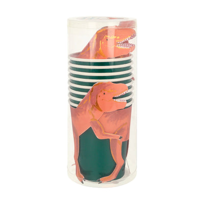 meri meri - party cups 8 pack dinosaur - swanky boutique malta