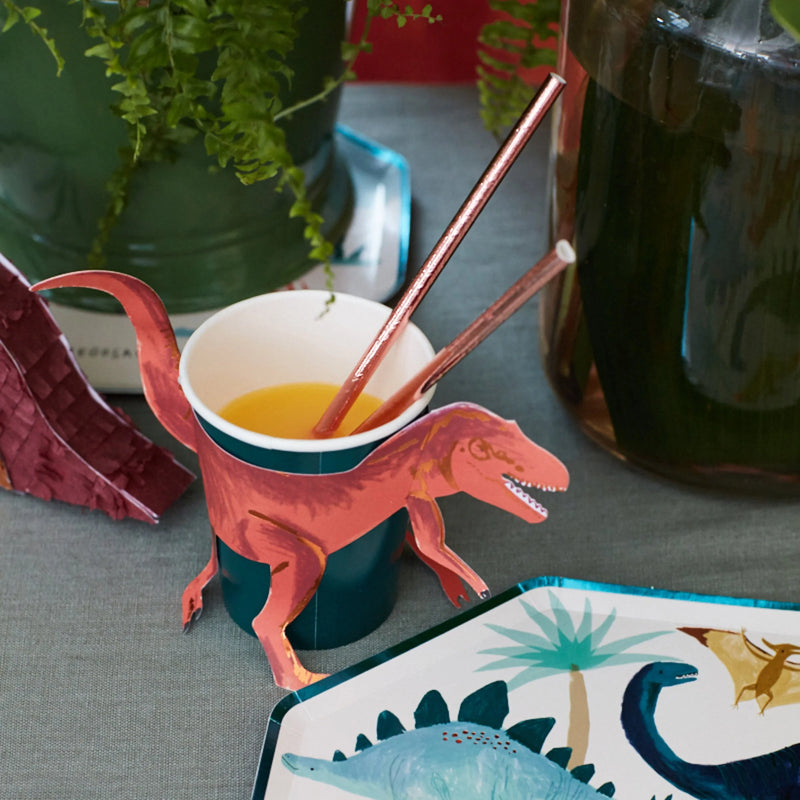 meri meri - party cups 8 pack dinosaur - swanky boutique malta