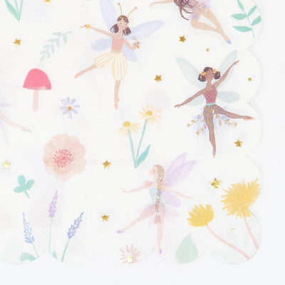 meri meri - napkins large set of 16 fairy - swanky boutique malta