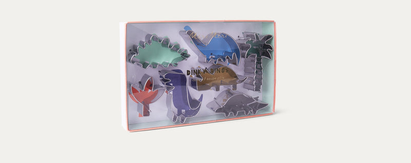 meri meri - cookie cutters 7 pack dinky dino - swanky boutique malta