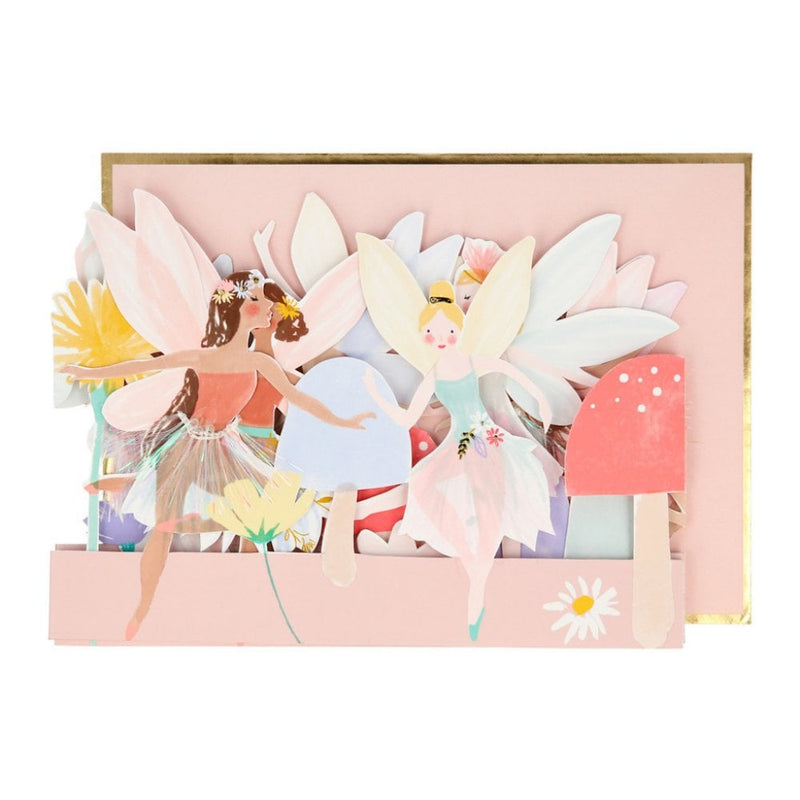 meri meri - card birthday 3d scene fairy - swanky boutique malta