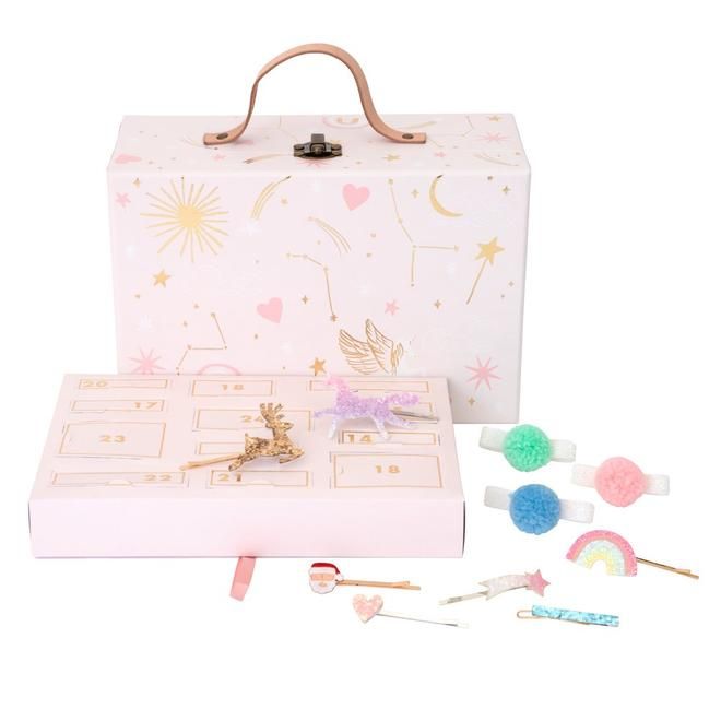 meri meri - advent calendar suitcase hair accessories - swanky boutique malta