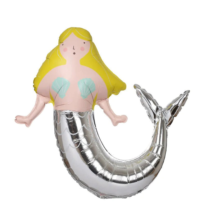 meri meri - balloon foil mermaid - swanky boutique malta
