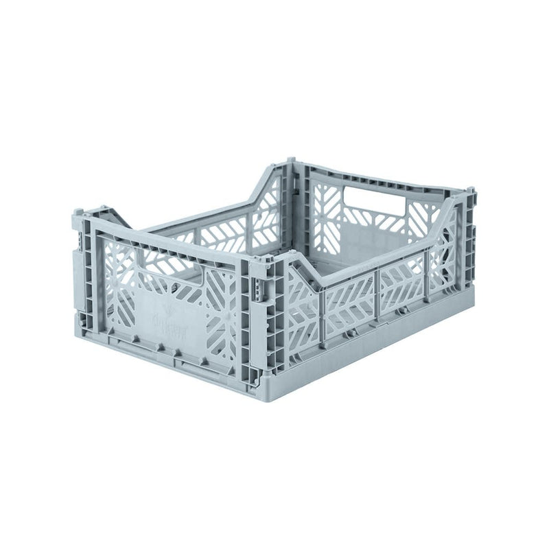 Storage Box, Folding Crate - Pale Blue, Various Sizes