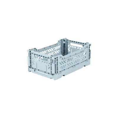 Storage Box, Folding Crate - Pale Blue, Various Sizes