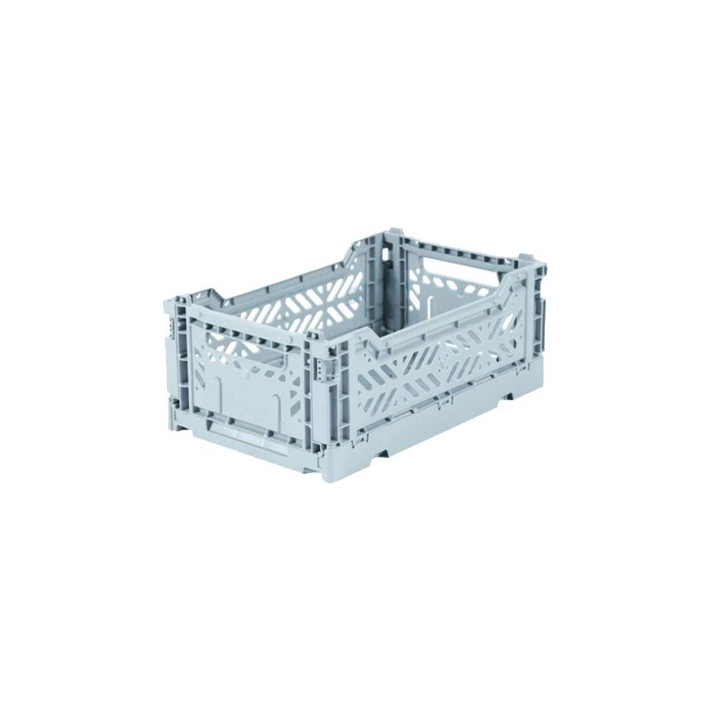 Storage Box, Folding Crate - Pale Blue, Various Sizes