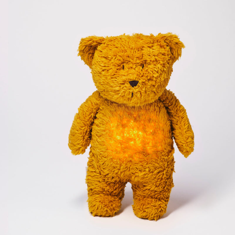 Moonie - Humming Bear with Light & Cry Sensor Mustard - Swanky Boutique 