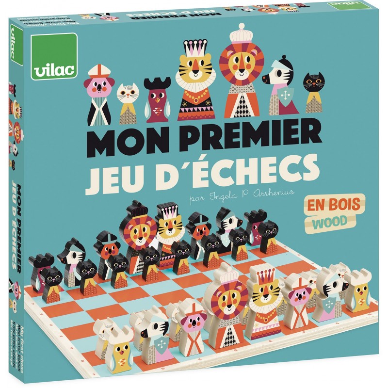 Vilac - My First Chess Game with Animal Figures 6+ Years - Swanky Boutique