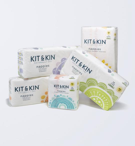 Kit & Kin - eco nappies, Size 6 Dog & Penguin – 16kg+ (26 pack) - swanky boutique malta