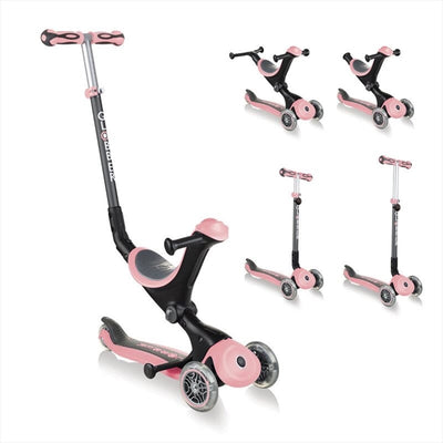 Globber - Scooter GO.UP Deluxe LED Lights Deep Pastel Pink - Swanky Boutique