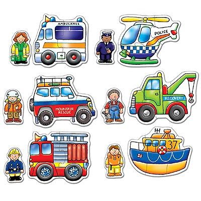 orchard toys - Jigsaw Puzzles, 6-Pack - Rescue Squad (2+ Years) - swanky boutique malta