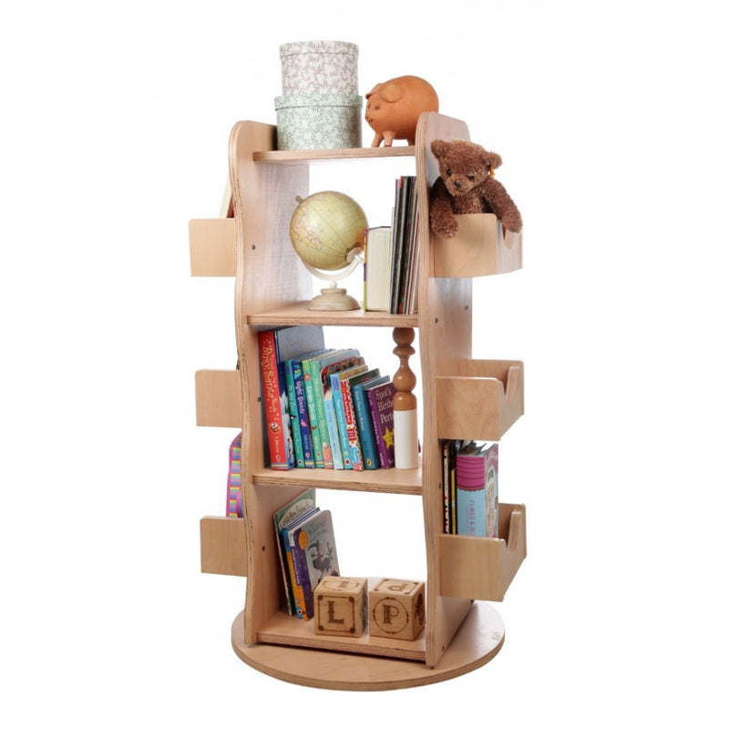 Bookcase, 360 Rotating Library - Natural