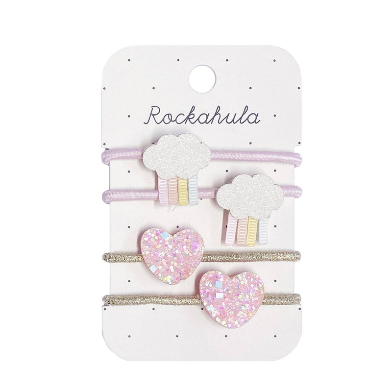 Hair Accessories, Ponies - Pastel Rainy Cloud