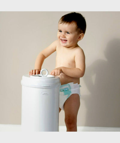 ubbi - Diaper Bin, Odor Control Steel - Blush Pink - swanky boutique malta