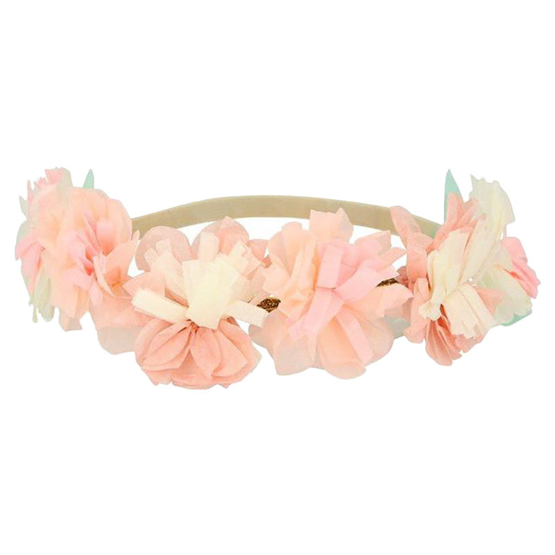 meri meri - blossom flowers crowns 6 pack pink - swanky boutique malta