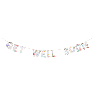 meri meri - card get well soon garland - swanky boutique malta