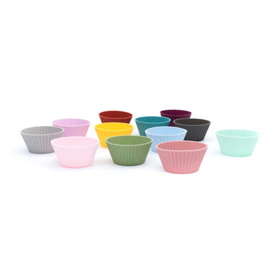 We Might Be Tiny - Baking Cups Re-usable Silicone 12 Pack - Swanky Boutique