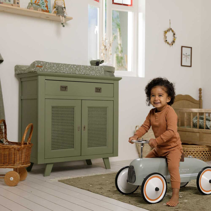 Little Dutch - Ride On Retro Car Olive Green - Swanky Boutique