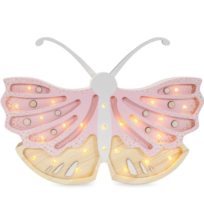 little lights - Lamp Night Light, Butterfly - Strawberry Cream - swanky boutique malta