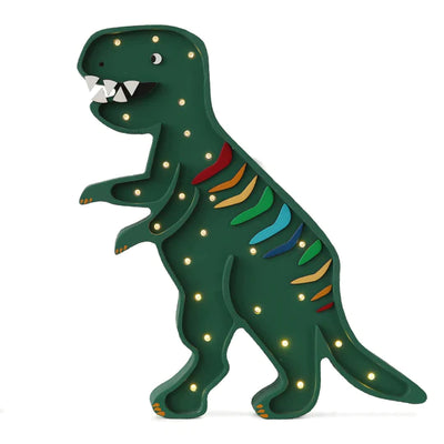little lights - Lamp Night Light, T-Rex - Rainbow Green - swanky boutique malta