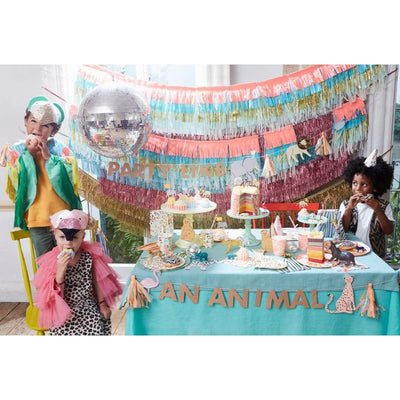 meri meri - garland large safari animals party like an animal - swanky boutique malta