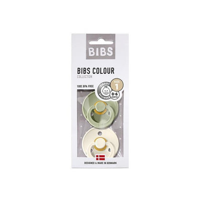BIBS Pacifiers 2-pack, Size 1 (0+ months) - Ivory & Sage Swanky Boutique