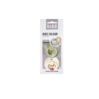 BIBS Pacifiers 2-pack, Size 3 (18+ months)- Ivory & Sage Swanky Boutique