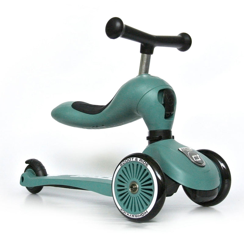 Scoot & Ride - Scooter Highwaykick 1 Forest Green (1-5 Years Old) - Swanky Boutique