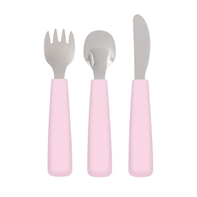 Cutlery Set of 3, Toddler Feedie - Powder Pink