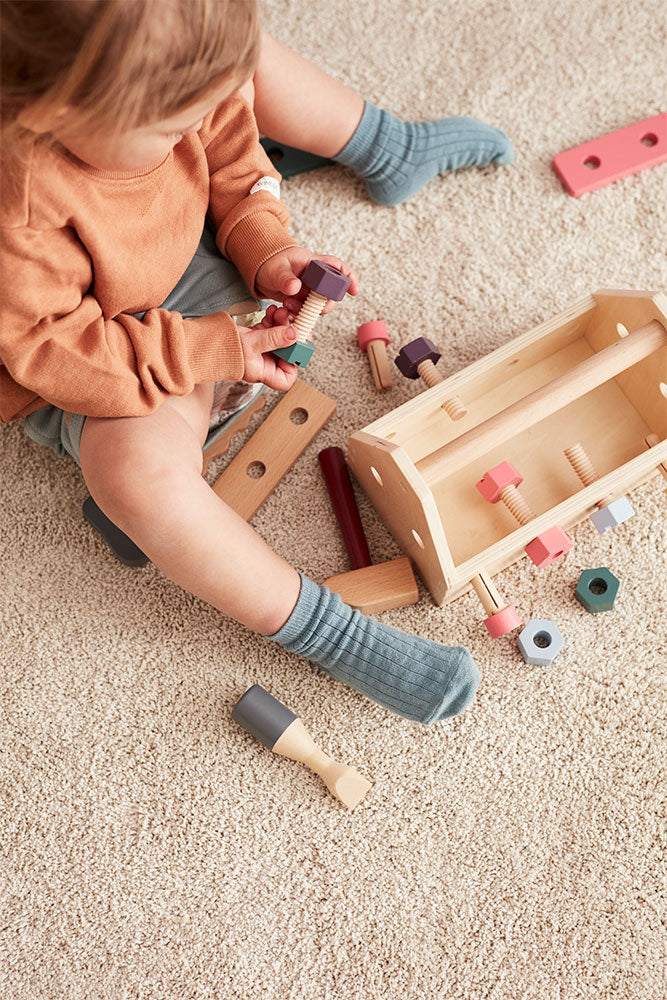 Kids Concept - Tool Box Wooden 20 Pieces - Swanky Boutique