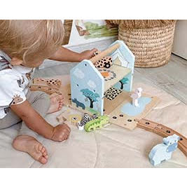 Jabadabado - Train Set Wooden 25 Pieces Safari - Swanky Boutique