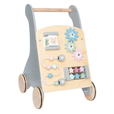 Jabadabado - Activity Trolley Walker Teddy Grey 12 Months+ - Swanky Boutique