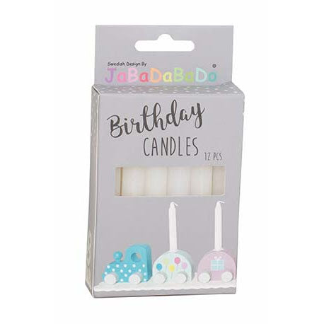 Jabadabado - White Candles Set of 12 - Swanky Boutique