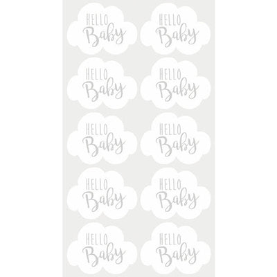 Jabadabado - Stickers Baby Shower Pack of 12 Hello Baby - Swanky Boutique