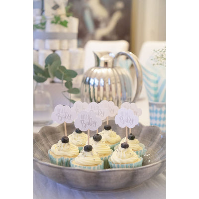 Jabadabado - Cake Topper + 10 Cupcake Toppers Hello Baby - Swanky Boutique