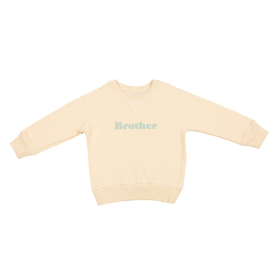 Bob & Blossom - Sweatshirt "Brother" Vanilla Various Sizes - Swanky Boutique