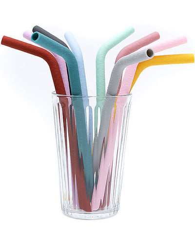 We Might Be Tiny - Straws 5 Pack Silicone Bendie Blue - Swanky Boutique