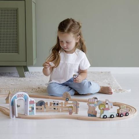 Little Dutch - Railway Train XL Set 107pieces Starter Kit - Swanky Boutique